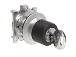 LPFS330 Metalowy przełącznik płaski Ø30mm serii Platinum, z kluczem, 3 pozycje, 1 - 0 - 2. Wyjęcie klucza w pozycji 0