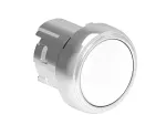 LPSB108 Metalowy przycisk Ø22mm serii Platinum, kryty, samoczynny powrót. Biały