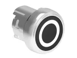 LPSB1102 Metalowy przycisk Ø22mm serii Platinum, kryty, samoczynny powrót, z symbolem, 0 / Czarny