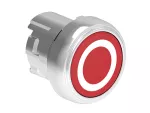 LPSB1104 Metalowy przycisk Ø22mm serii Platinum, kryty, samoczynny powrót, z symbolem, 0 / Czerwony