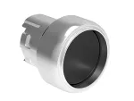 LPSB302 Metalowy przycisk Ø22mm serii Platinum, osłonięty, samoczynny powrót. Czarny