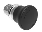 LPSB6642 Metalowy przycisk Ø22mm serii Platinum, grzybkowy, blokowany, odblokowanie przez obrót, Ø40mm. Do normalnego zatrzymania. Czarny