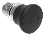 LPSB6742 Metalowy przycisk Ø22mm serii Platinum, grzybkowy, blokowany, odblokowanie przez pociągnięcie, Ø40mm. Do normalnego zatrzymania. Czarny