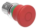 LPSB6744 Metalowy przycisk Ø22mm serii Platinum, grzybkowy, blokowany, odblokowanie przez pociągnięcie, Ø40mm. Do zatrzymania awaryjnego. ISO 13850. Czerwony