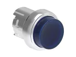 LPSBL206 Metalowy przycisk podświetlany Ø22mm serii Platinum, samoczynny powrót, wystający. Niebieski