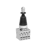 LPSJ411 Metalowy joystick Ø22mm serii Platinum, z blokadą mechaniczną, w komplecie zestyki 4NO, działanie stabilne