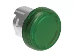LPSL3 Metalowa głowica lampki Ø22mm serii Platinum, zielona, bez adaptera montażowego