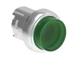 LPSQL203 Metalowy przycisk podświetlany Ø22mm serii Platinum, dwustanowy, wystający. Zielony