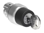 LPSS340 Metalowy przełącznik Ø22mm serii Platinum, z kluczem, 2 pozycje, 0 < 1