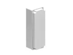 LPZM4E8 Obudowa metalowa bez otworów, pokrywa szara, wymiary 80x230x73mm