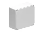 LPZM6E8 Obudowa metalowa bez otworów, pokrywa szara, wymiary 170x190x90mm