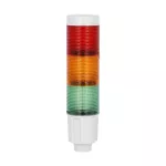 8LT4K04BG Kolumna sygnalizacyjna, fi45mm, kolor: zielony, pomarańczowy i czerwony, zasilanie 24VDC, wbudowany obwód LED