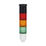 8LT4K05BG Kolumna sygnalizacyjna, fi45mm, kolor: zielony, pomarańczowy i czerwony, sygnalizacja dźwiękowa, sygnał ciągły lub przerywany, zasilanie 24VDC, wbudowany obwód LED