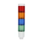 8LT4K06BG Kolumna sygnalizacyjna, fi45mm, kolor: zielony, niebieski, pomarańczowy i czerwony, zasilanie 24VDC, wbudowany obwód LED