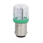 8LT7ALLB3 Żarówka LED, BA15d, 24VAC/DC, zielona