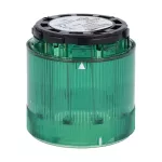 8LT7FLM3 Moduł światła błyskowego, Ø70mm, zielony, 240VAC, żarówka Xenon