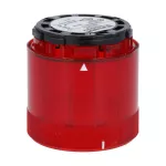 8LT7FLM4 Moduł światła błyskowego, Ø70mm, czerwony, 240VAC, żarówka Xenon