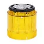 8LT7FLM5 Moduł światła błyskowego, Ø70mm, żółty, 240VAC, żarówka Xenon