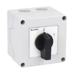7GN2092P Łącznik krzywkowy serii 7GN, rozłącznik, 4 pola, 20A, w obudowie 75x75mm i czarnym pokrętłem