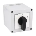 7GN3275P Łącznik krzywkowy serii 7GN, przełącznik sieci, 4 pola, 32A, w obudowie 90x90mm i czarnym pokrętłem