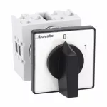 GX1690U Łącznik krzywkowy serii GX, rozłącznik, 1 pole, 16A, do montażu tablicowego, z czarnym pokrętłem i tabliczką 48x48mm