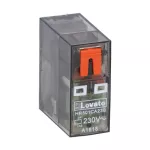 HR501CA230 Przekaźnik miniaturowy ze wskaźnikiem LED i przyciskiem mechanicznym, sterowanie 230VAC, 1C/O, 16A, do gniazd HR5XS2.. (maks. 10A)