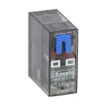 HR501CD110 Przekaźnik miniaturowy ze wskaźnikiem LED i przyciskiem mechanicznym, sterowanie 110VDC, 1C/O, 16A, do gniazd HR5XS2.. (maks. 10A)