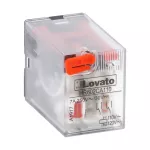 HR602CA110 Przekaźnik przemysłowy ze wskaźnikiem LED i przyciskiem mechanicznym, sterowanie 110VAC, 2C/O, 7A, do gniazd HR6XS2..