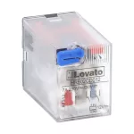 HR602CD012 Przekaźnik przemysłowy ze wskaźnikiem LED i przyciskiem mechanicznym, sterowanie 12VDC, 2C/O, 7A, do gniazd HR6XS2..