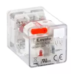 HR702CA230 Przekaźnik przemysłowy ze wskaźnikiem LED i przyciskiem mechanicznym, sterowanie 230VAC, 2C/O, 10A, do gniazd 8 pinowych HR7XS1