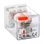 HR703CA230 Przekaźnik przemysłowy ze wskaźnikiem LED i przyciskiem mechanicznym, sterowanie 230VAC, 3C/O, 10A, do gniazd 11 pinowych HR7XS2