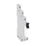 HRA101CE024 Przekaźnik interfejsowy elektromagnetyczny z gniazdem, sterowanie 24VAC/DC, 1C/O, 6A, zaciski śrubowe