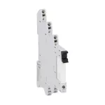 HRA101CE024S Przekaźnik interfejsowy elektromagnetyczny z gniazdem, sterowanie 24VAC/DC, 1C/O, 6A, zaciski sprężynowe