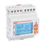 DMED332 Licznik energii, trójfazowy z przewodem N lub bez, podłączenie przez przekładniki prądowe, bez możliwości rozbudowy, szerokość 4U, interfejs M-Bus, wielopomiarowy