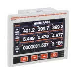 DMG7500 Analizator sieci z szerokim i kolorowym wyświetlaczem. Zasilanie pomocnicze 100...240VAC. Rozbudowa 3 modułami serii EXP, wbudowany port RS485, do współpracy z systemem monitoringu EASY BRANCH