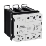 HS3D5HV024E230 Przekaźnik półprzewodnikowy, z radiatorem, 3 fazowy (kontrola 3 faz), 24A, 24…255VAC/DC, zaciski śrubowe