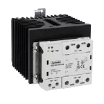 HS3D5HV048E230 Przekaźnik półprzewodnikowy, z radiatorem, 3 fazowy (kontrola 3 faz), 48A, 24…255VAC/DC, zaciski śrubowe