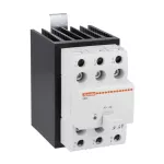 HS3C6HV025A230 Przekaźnik półprzewodnikowy, z radiatorem, 3 fazowy (kontrola 3 faz), 25A, 4...32VDC, zaciski śrubowe