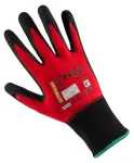 Rękawice robocze ultraflex, nylon-spandex, pokrycie polimetrowo-nitrylowe (foam), 4131X, rozmiar 8