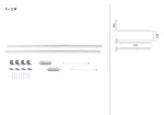 Zestaw uzupełniający opraw podszafkowych LED LINE DIM PIR 2x6W 2x500lm 550mm 30000K 24V chrom matowy / aluminium