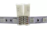 LED line złączka do taśm LED CLICK CONNECTOR podwójna 10 mm 4 PIN RGB