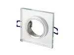 LED line Oprawa szklana kwadratowa srebrna 90x25x10mm