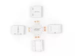 LED line łącznik do taśm LED CLICK CONNECTOR kątowy 8 mm 2 PIN Typ +