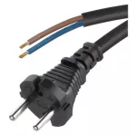 Przewód przyłączeniowy guma 2×1,5mm, 5m czarny
