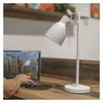 Lampa biurkowa E27 JULIAN 46 cm biała