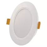 Panel LED wpuszczany RUBIC, okrągły, biały, 9W, naturalna biel