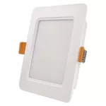 Panel LED wpuszczany RUBIC, kwadrat, biały, 9W, naturalna biel