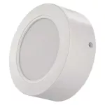 Panel LED natynkowy RUBIC 2w1, okrągły, biały, 9W, naturalna biel