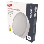 Panel LED natynkowy NEXXO, okrągły, biały, 28,5W, neutralna biel