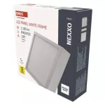Panel LED natynkowy NEXXO, kwadrat, biały, 12,5W,neutralna biel